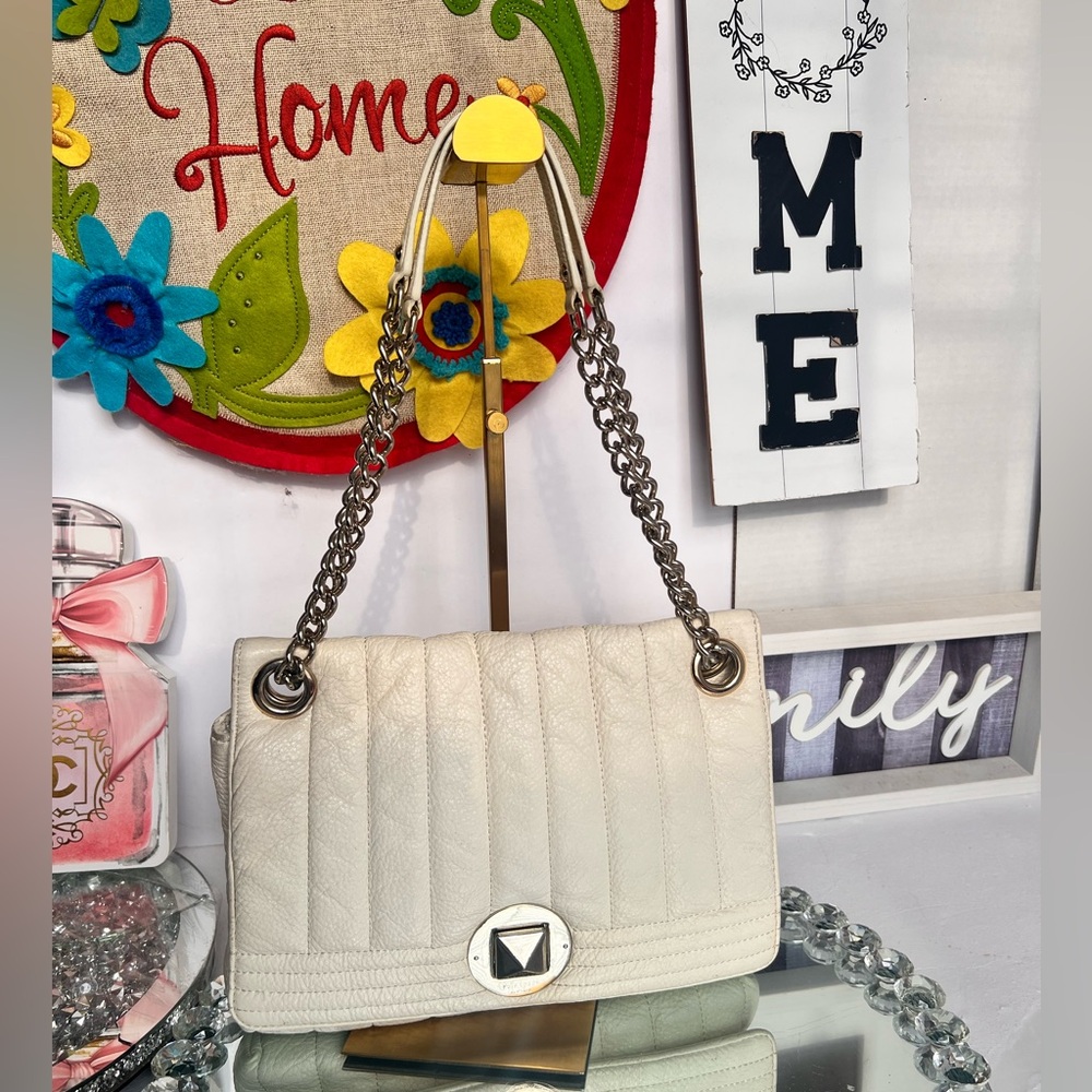 Kate Spade Cream Quilted Shoulder Bag